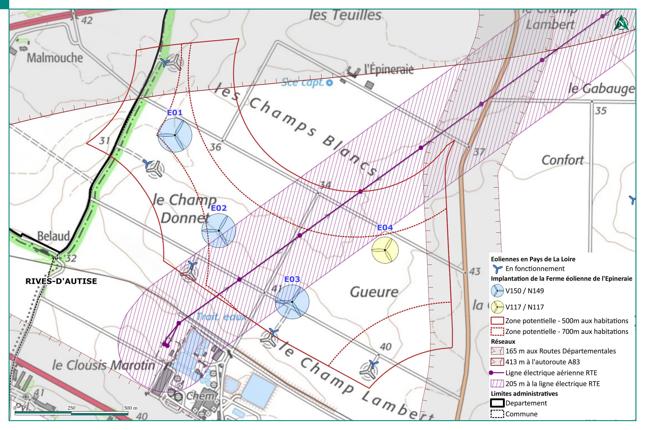 carte des contraintes